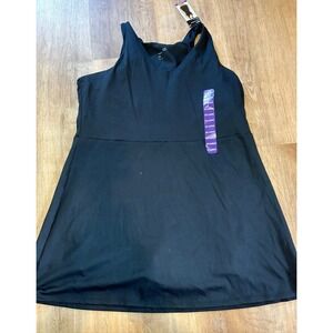 New Gap Fit Ladies Active Tank Dress Size XXL Black Short‎ Inside